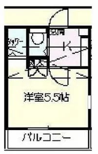 アクセーヌ井の頭A棟【2階】の間取り