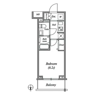 GENOVIA大崎skygarden【3階】の間取り