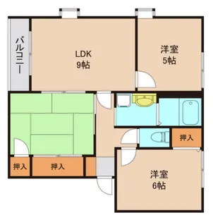 ファミリーコーポ南守谷 B棟【1階】の間取り
