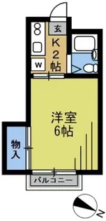 ハイツ柳沢【2階】の間取り