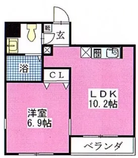 ミリアビタNO.13【1階】の間取り