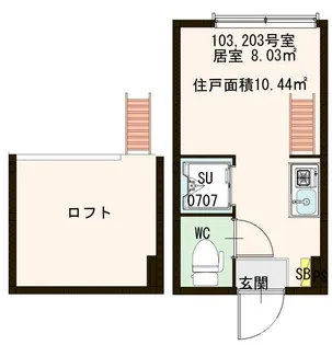リヴィエール高田馬場【2階】の間取り