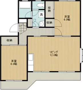 第3田畑ハイツ【2階】の間取り