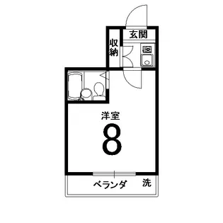 ヴィラエトワール西院【4階】の間取り