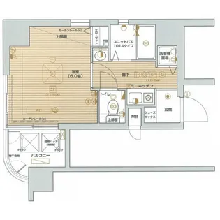 エステムコート神戸県庁前II【8階】の間取り