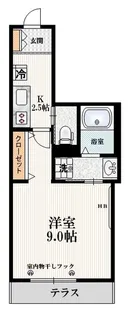 東京都渋谷区桜丘町【マンション】の間取り