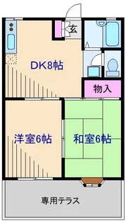 メゾンたちばなPartII【2階】の間取り