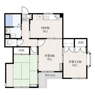 メゾンヴァンベール【2階】の間取り