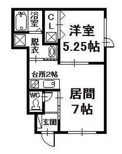 スマイルハート【1階】の間取り