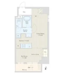 東京都渋谷区広尾5【マンション】の間取り