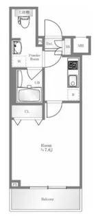 東京都港区虎ノ門3【マンション】の間取り