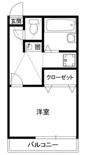 ハイツ市川【2階】の間取り