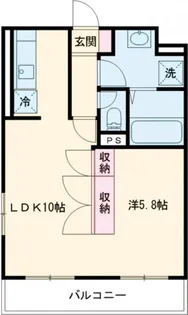 ミウ・ベリーベル【1階】の間取り