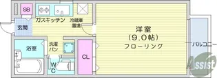 プリマベーラ上杉【1階】の間取り