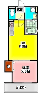 セレニティ八雲北町2丁目B棟【1階】の間取り