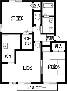 VILLA・YOSEMITE【1階】の間取り