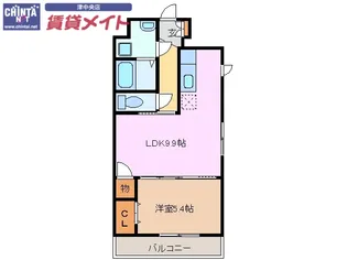 シンフォニー利平治上浜【2階】の間取り