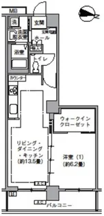 東京都港区芝浦4【マンション】の間取り