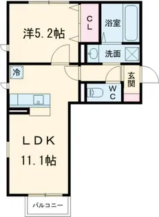 アルフォンテーヌA【2階】の間取り