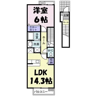 ペガサスネオ【2階】の間取り