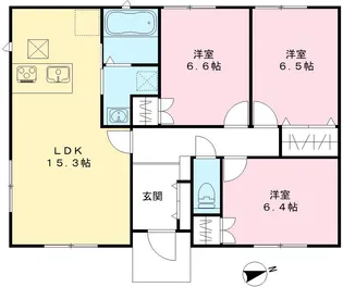 広島県福山市新涯町1【一戸建】の間取り