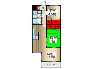 フルール21.【4階】の間取り