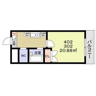 東京都杉並区高円寺南2【マンション】の間取り