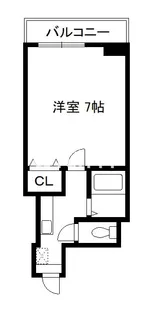 エリーフラッツ西洞院【5階】の間取り