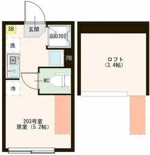 ハーモニーテラス高松I【2階】の間取り