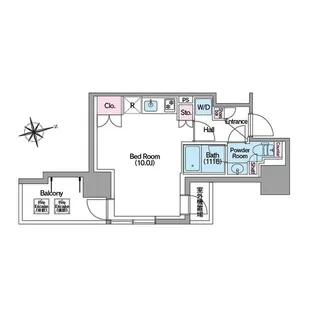 東京都新宿区新宿7【マンション】の間取り