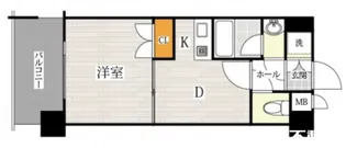 コンフォートベネフィス平尾【7階】の間取り