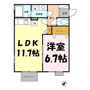 リヴェール【2階】の間取り