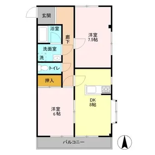 ヴィラ・ウインズ306【3階】の間取り