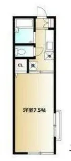 プチ・コーポK【1階】の間取り