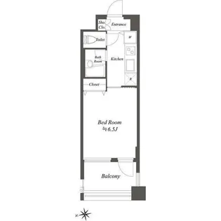 シンシア白金高輪PACE【5階】の間取り