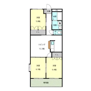 トゥインクル・タウン【1階】の間取り