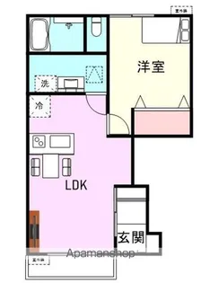 カーザ ドルチェ【1階】の間取り