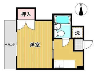 アルファコート長浜【1階】の間取り