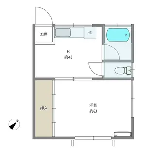 渡辺荘【2階】の間取り
