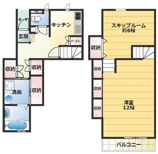 ココカラハウス川内3【1階】の間取り