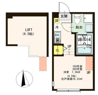Tlico Terrace【1階】の間取り