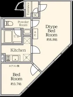 AGRACES北新宿II【4階】の間取り