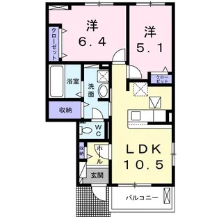 カンパネラI【1階】の間取り