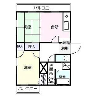 サンパティーク(南花ヶ島)【2階】の間取り
