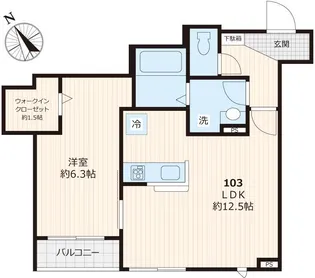 ヴェルデ・MII【1階】の間取り