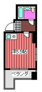 進正東大前コーポ【2階】の間取り