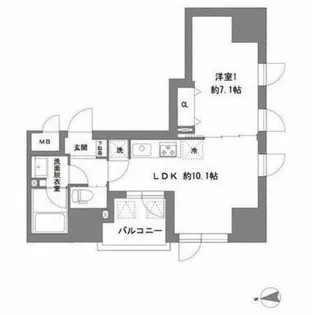 ラヴィータ東上野【9階】の間取り