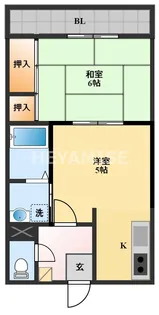 クレール永昌【1階】の間取り
