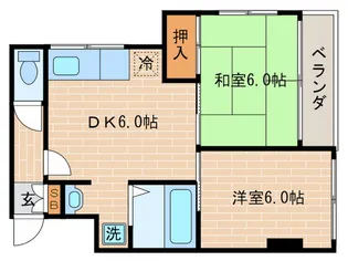 メゾン八条【4階】の間取り