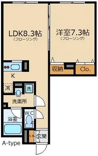 ウエストバレーIII【1階】の間取り